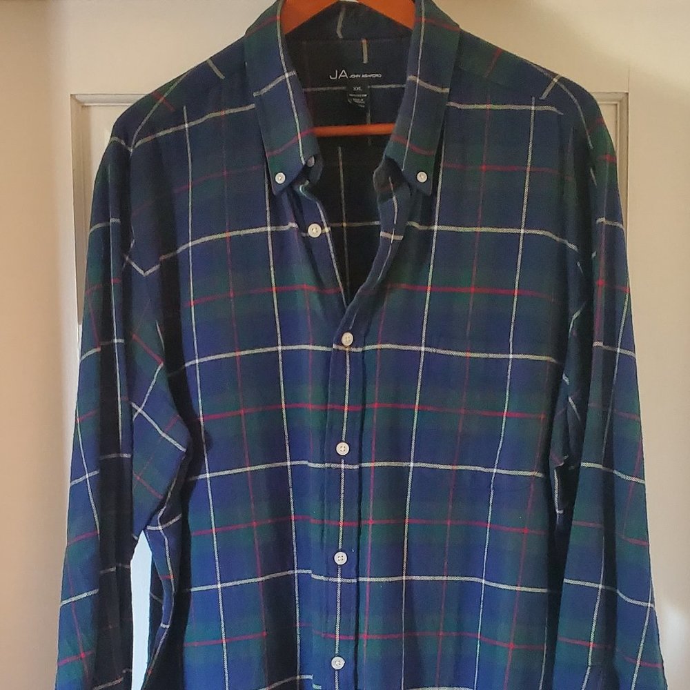 Mens Flannel Button Down